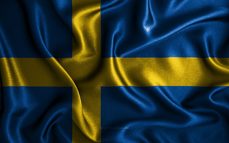 HD-wallpaper-swedish-flag-silk-wavy